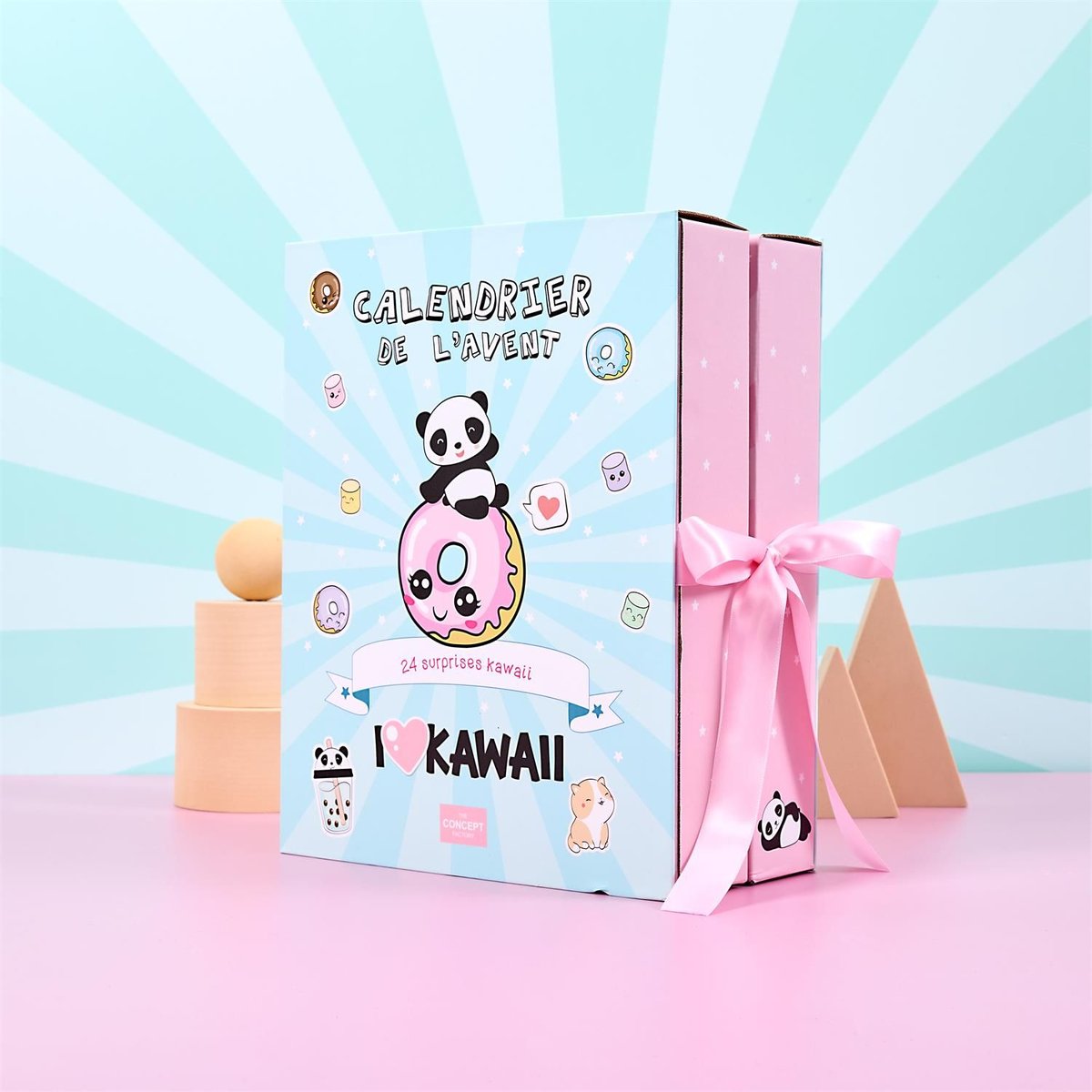 Calendrier de l'Avent Kawaii bougies et surprises multicolore, THE HOME DECO FACTORY