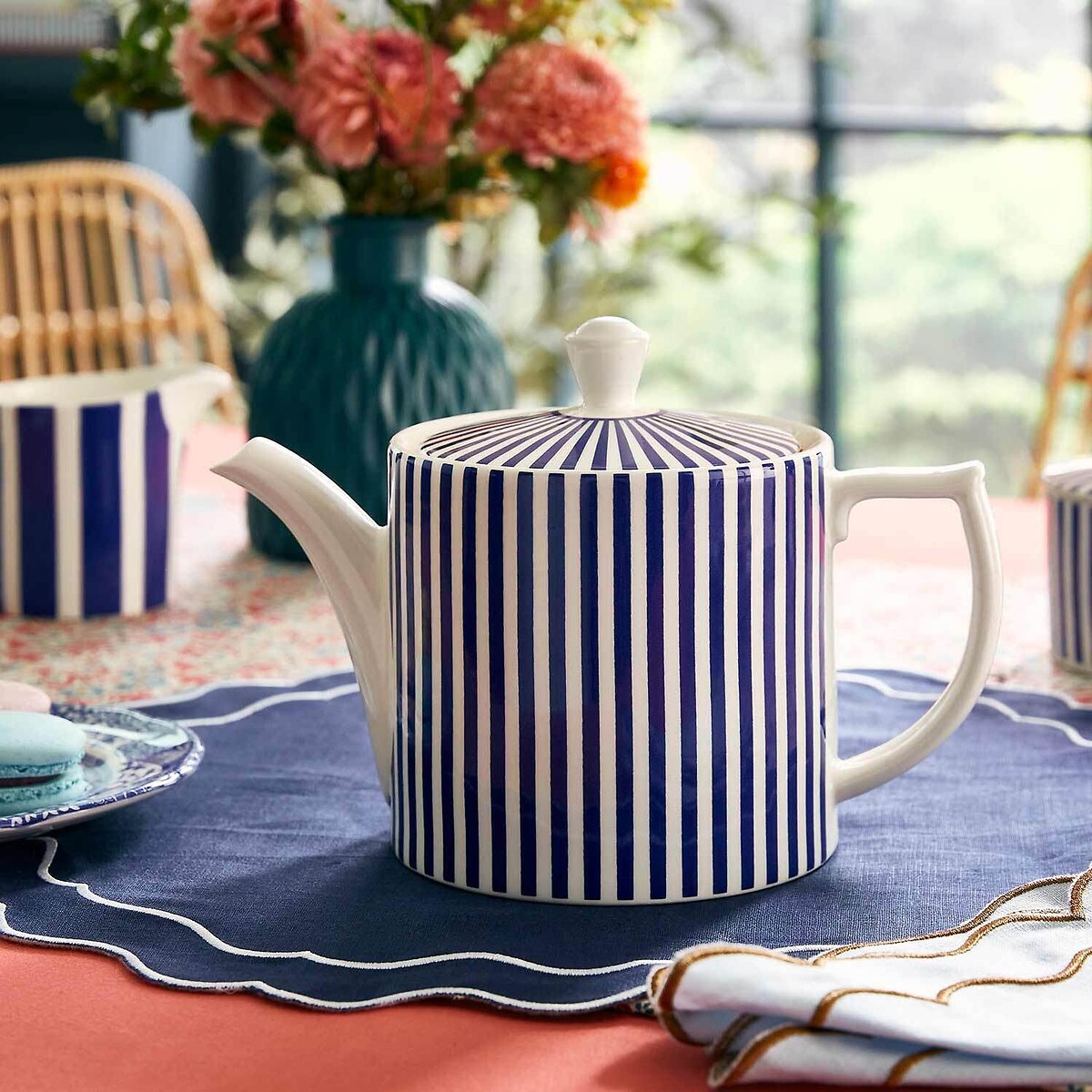 Steccato Teapot blue, SPODE