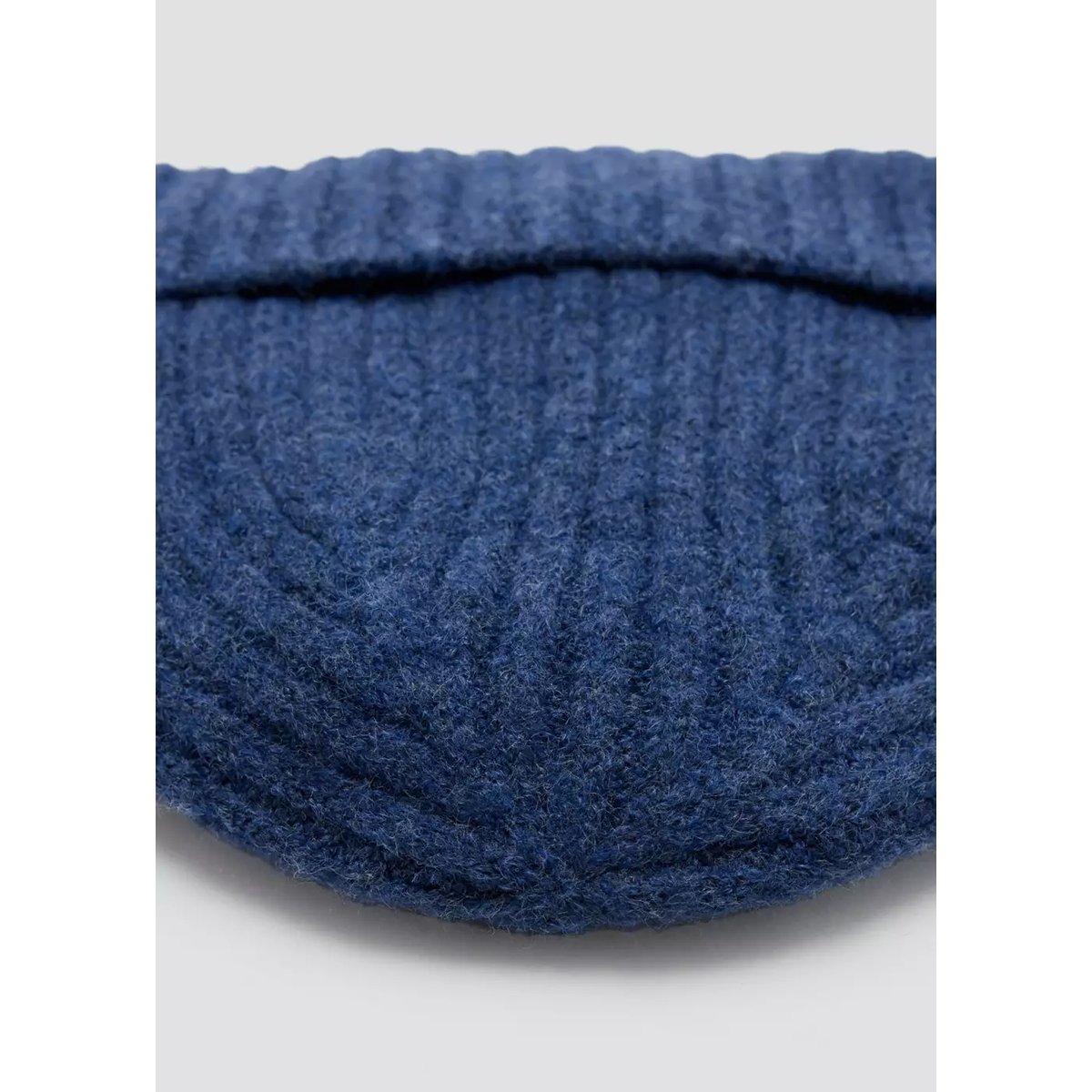 Bonnet maille côtelée bleu marine, MANGO TEEN