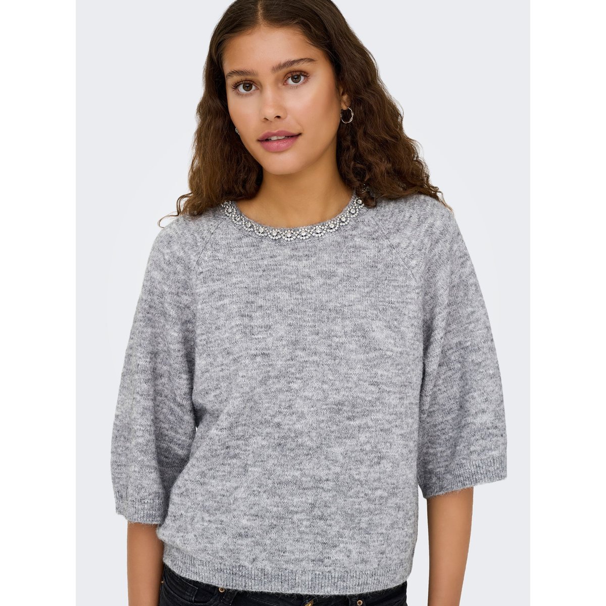 Pull En Maille medium grey melange, JDY