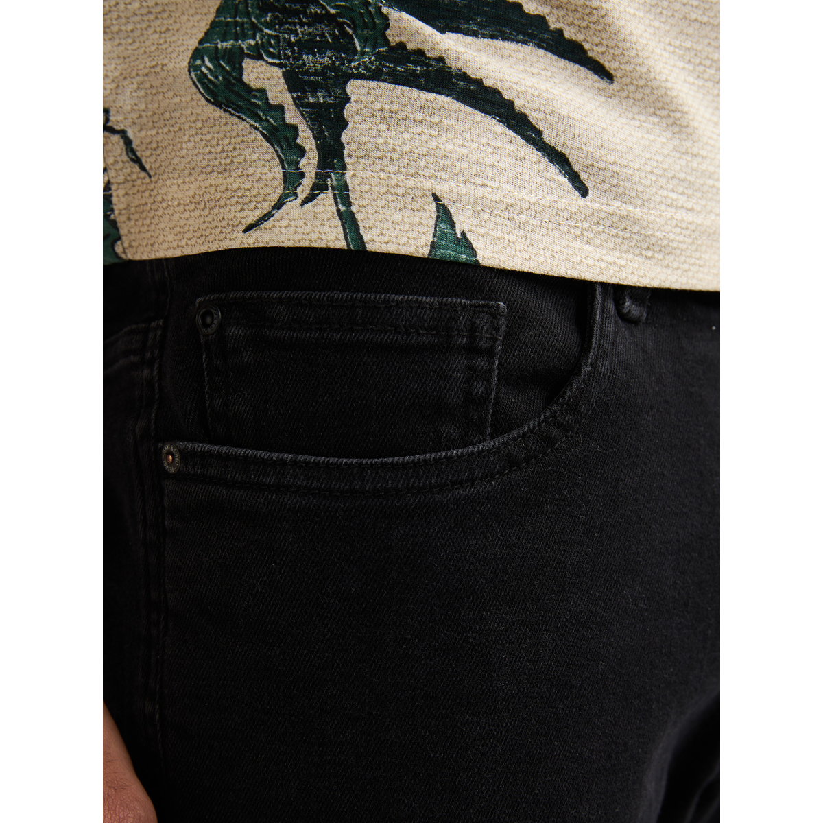 Bassano regular short en jean shockwave noir black stone, PETROL INDUSTRIES