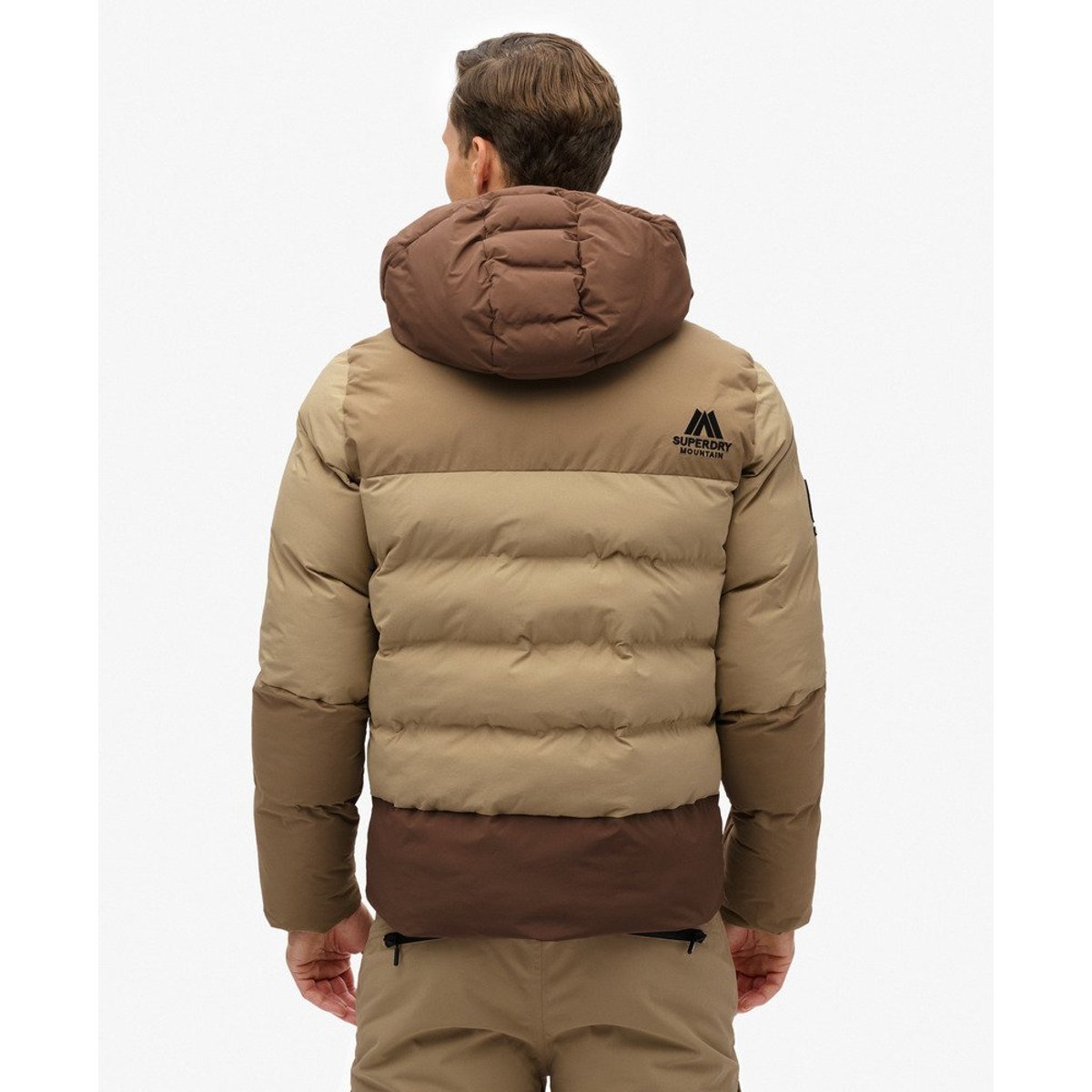 Veste rembourrée Block Ski Sports beige sarrasin, SUPERDRY