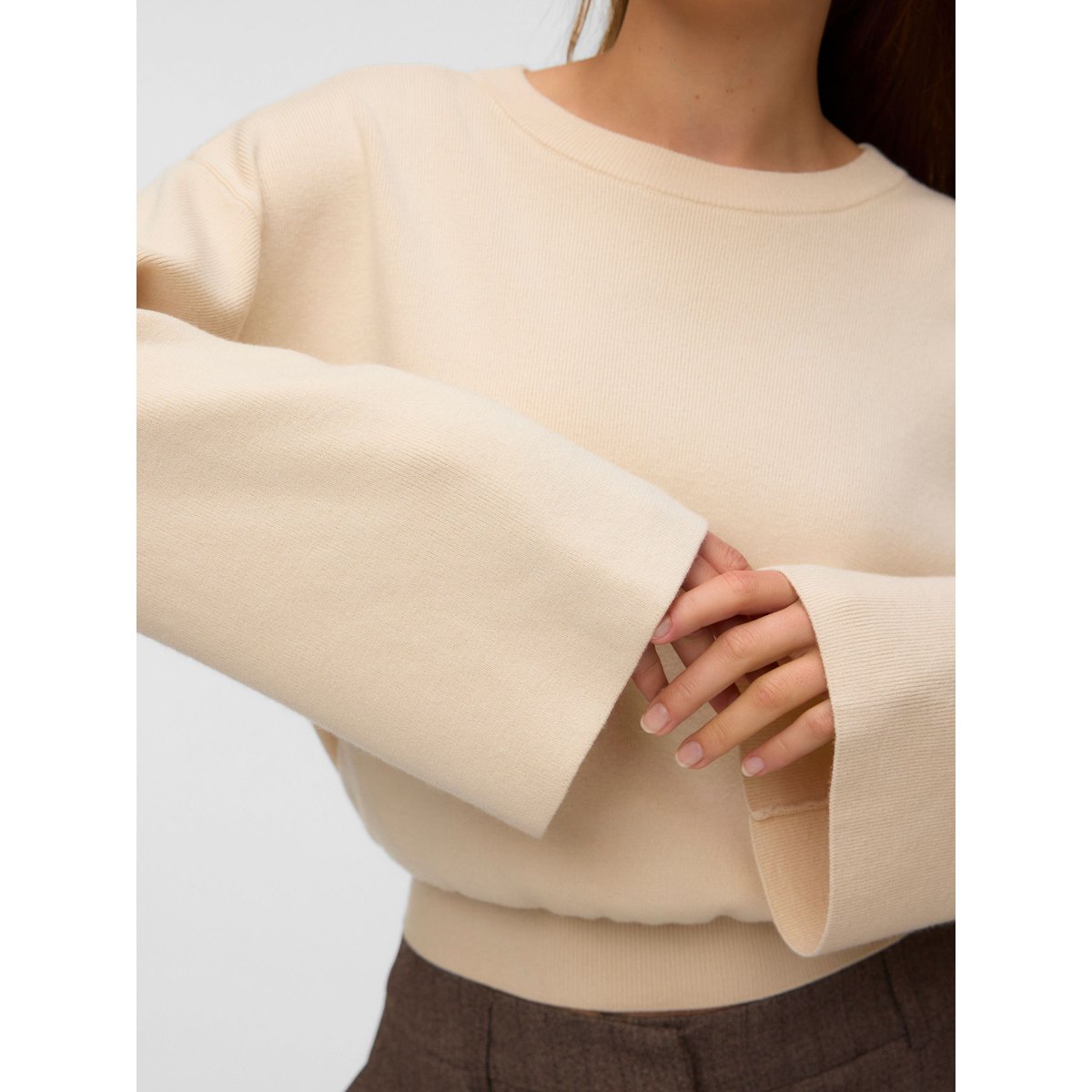 Pull En Maille whitecap gray, VERO MODA