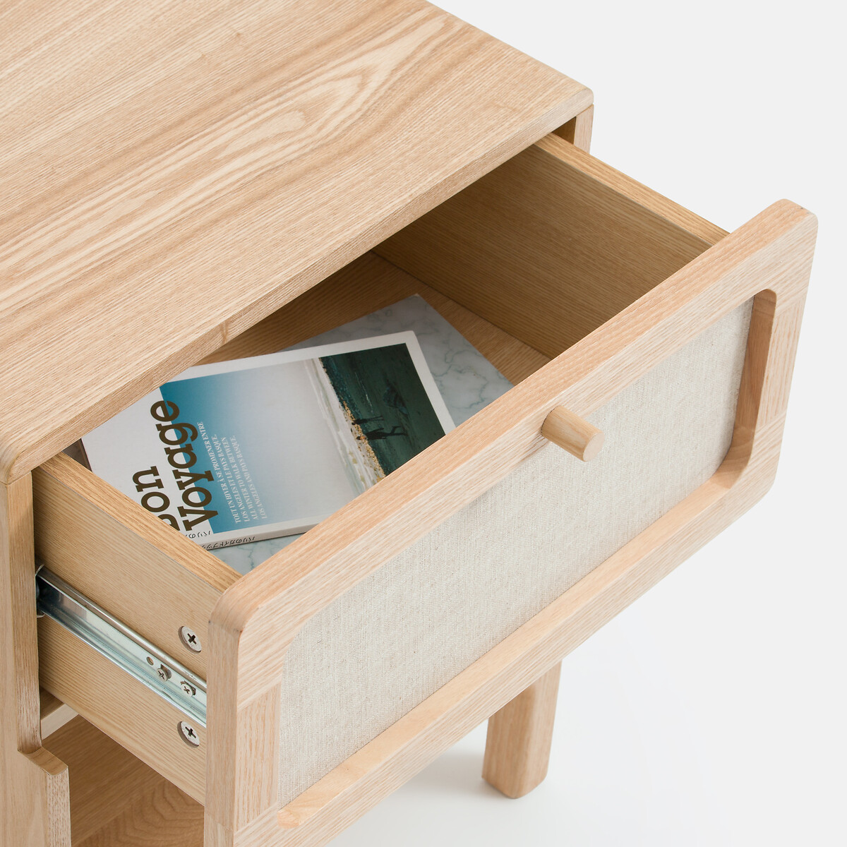 Esmara Bedside Table with 1 Drawer oak/linen stain, LA REDOUTE INTERIEURS
