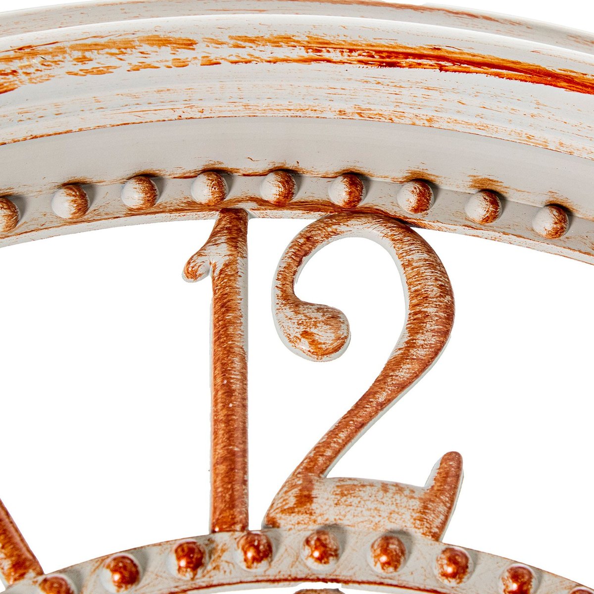 Horloge murale ronde blanche et dorée 40.5x40.5x5cm doré, WADIGA