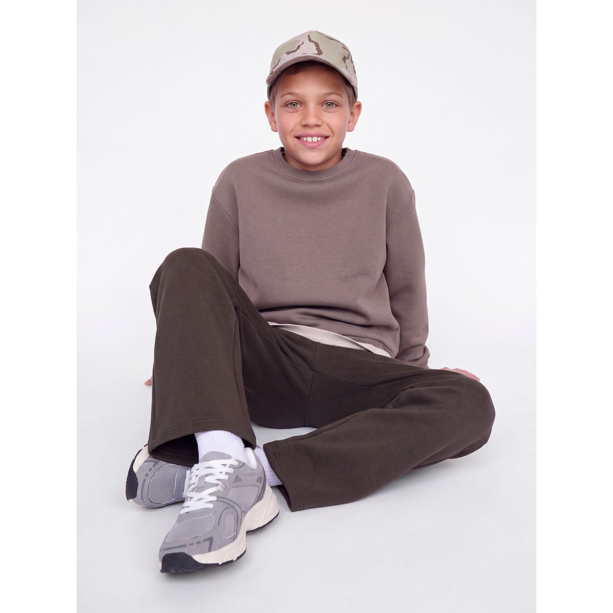 Pantalon À Jambe Large marron - chocolate torte 1, JACK & JONES JUNIOR