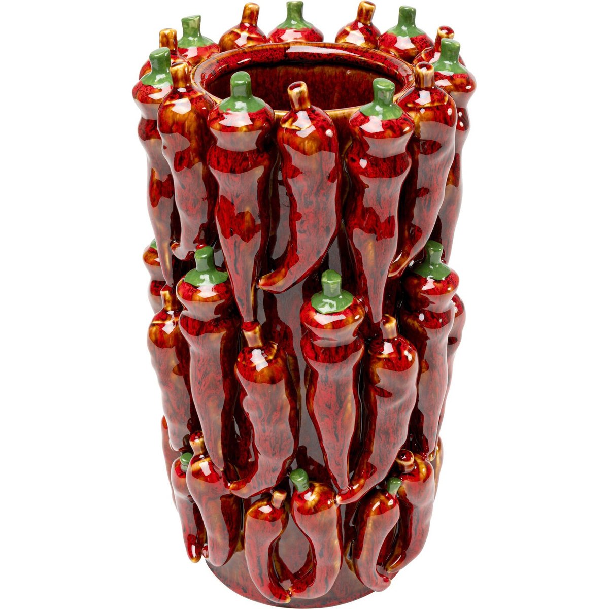 Vase piments en porcelaine rouge, KARE DESIGN