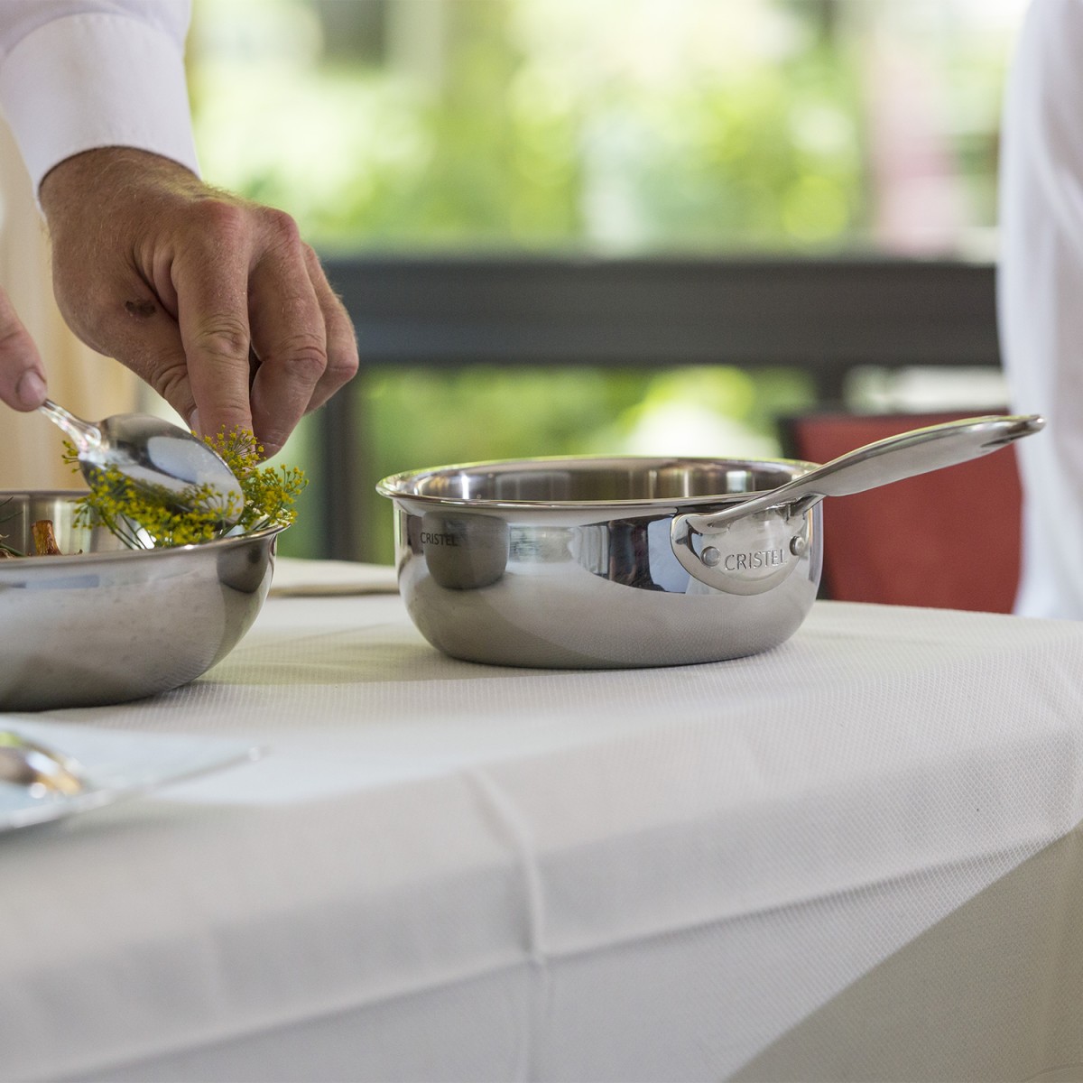 Casserole inox  fixe CASTEL'PRO inox, CRISTEL