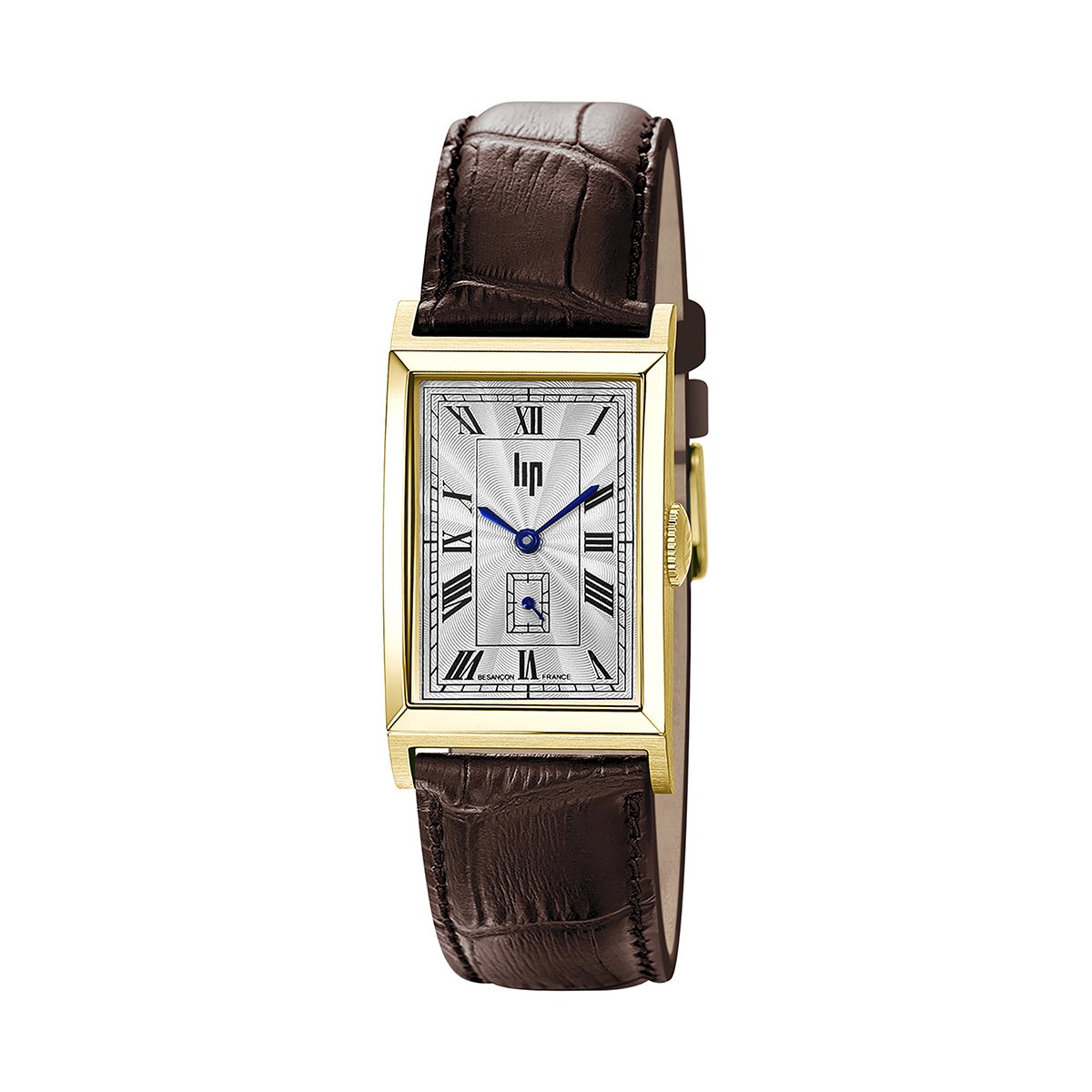 Montre Analogique CHURCHILL doré argenté marron foncé, LIP