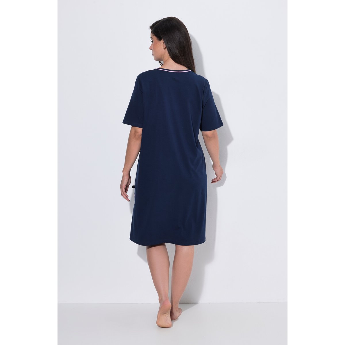 Grands t-shirts en lot de 2 bleu nuit, ULLA POPKEN