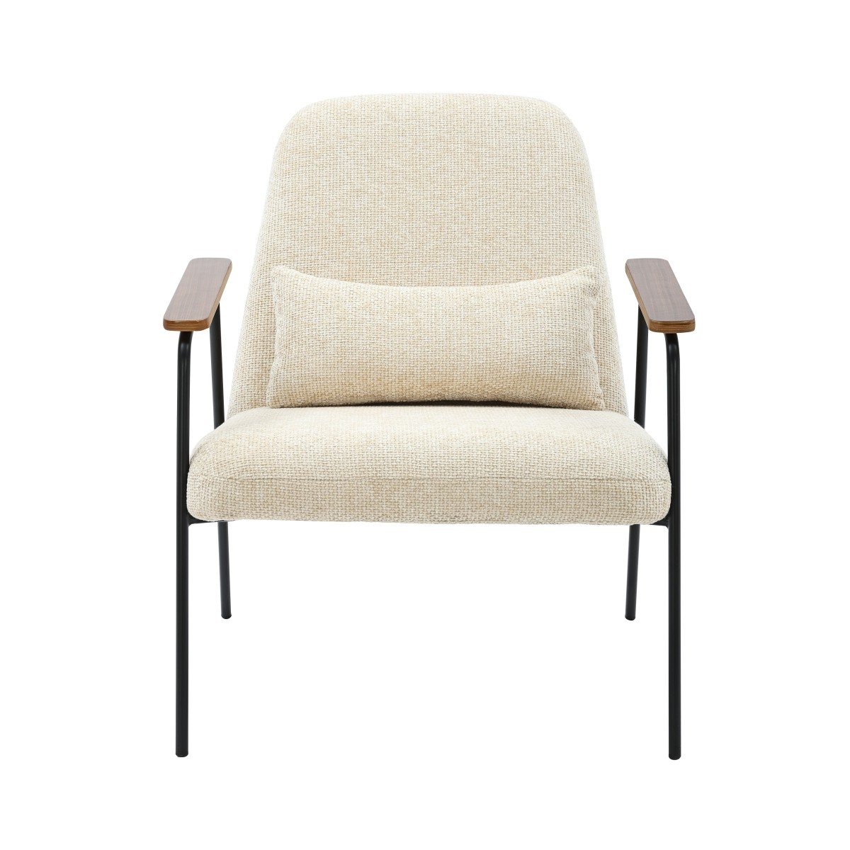 Fauteuil en tissu ALFRED marron, CALICOSY