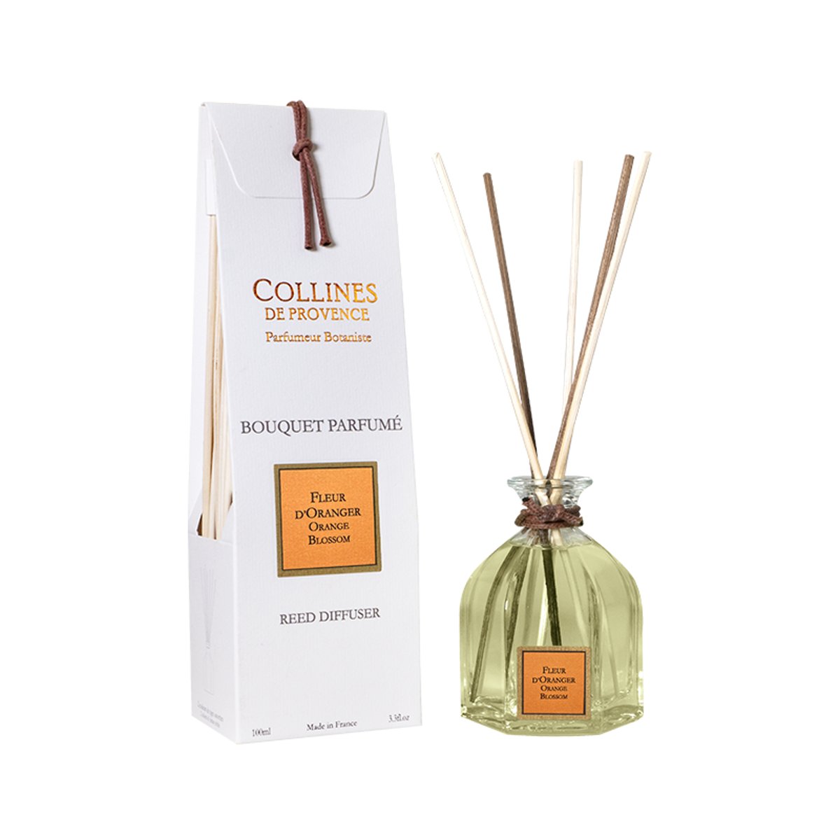 Diffuseur de parfum FLEUR D'ORANGER blanc, COLLINES DE PROVENCE