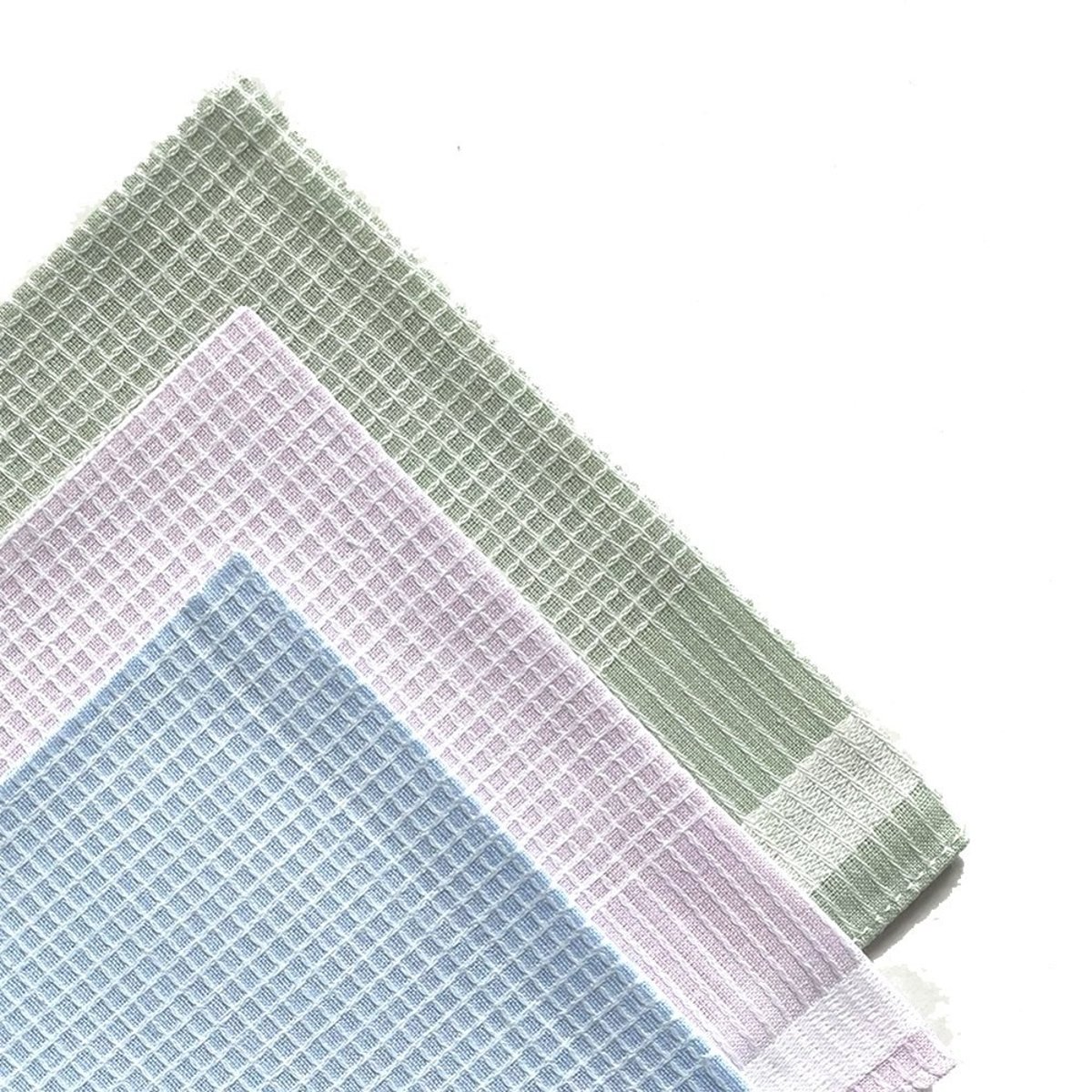 Lot de 12 mouchoirs dame pastel 29x29  100% coton rose, DECORATIE