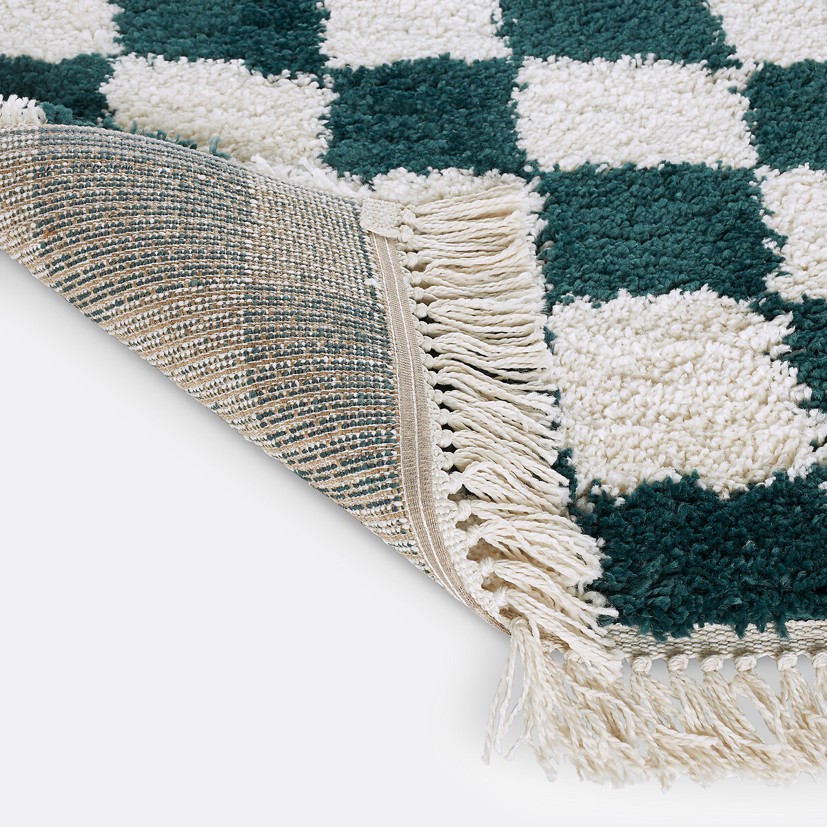 Tapis damier, Danito vert, LA REDOUTE INTERIEURS