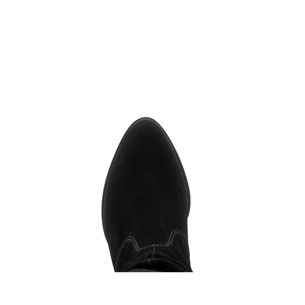Bottines en cuir à talon décroché noir velours, GABOR