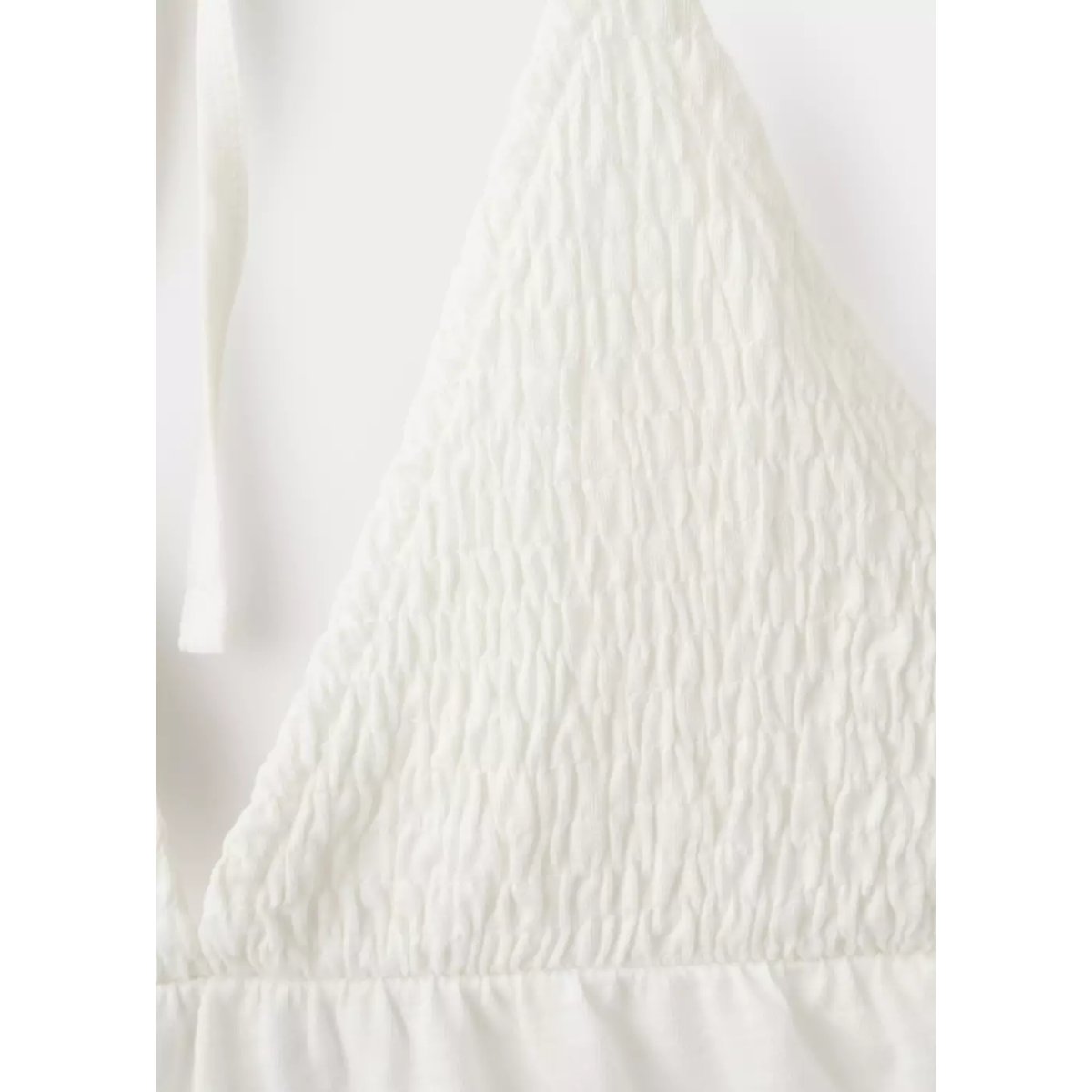 Top froncé dos ouvert blanc cassé, MANGO TEEN