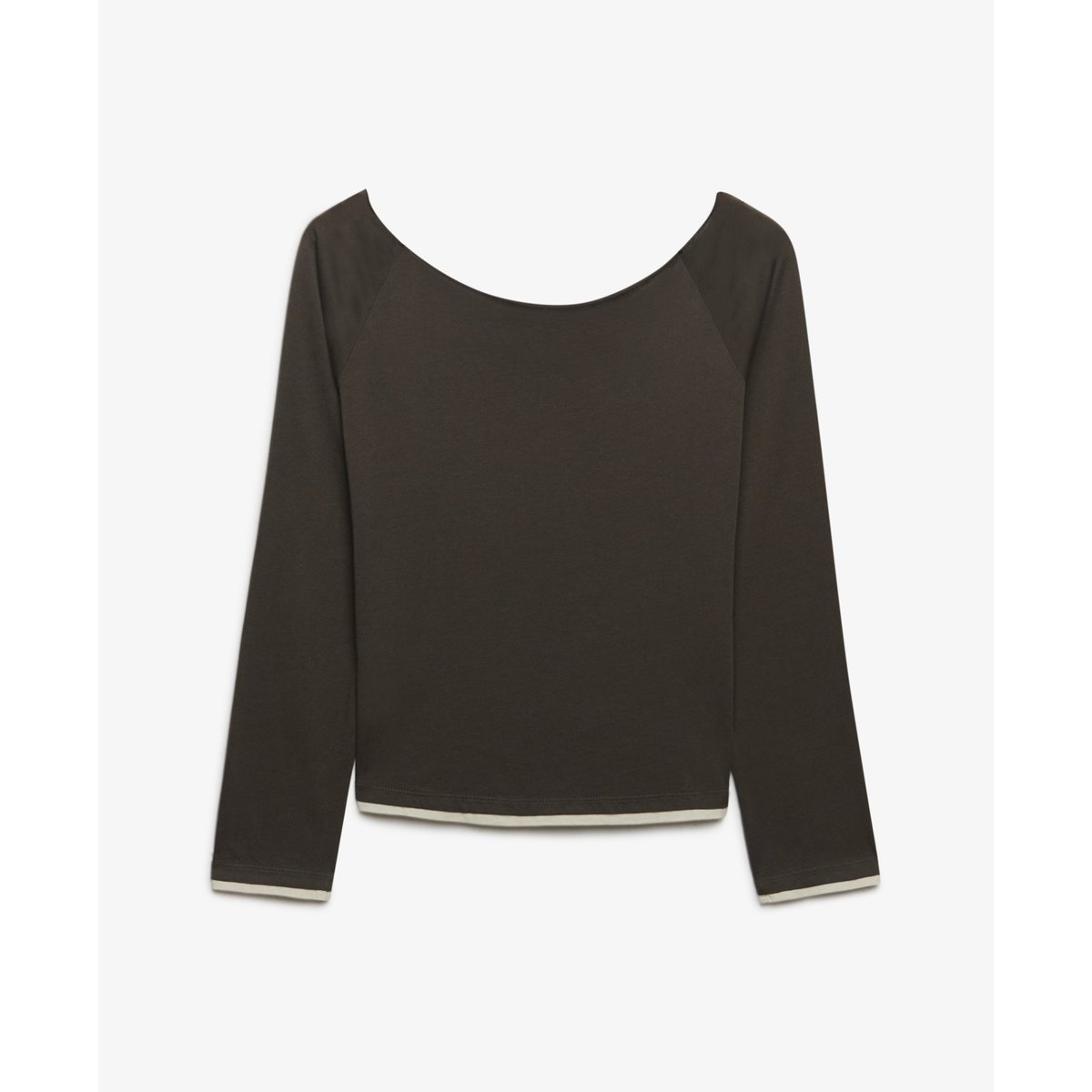 Top superposé Bench coupe ajustée olive noir/ rayon de lune, SUPERDRY