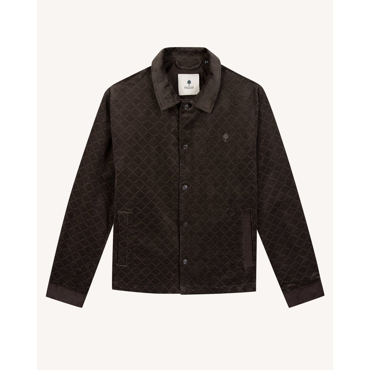Veste en velours chocolat, FAGUO