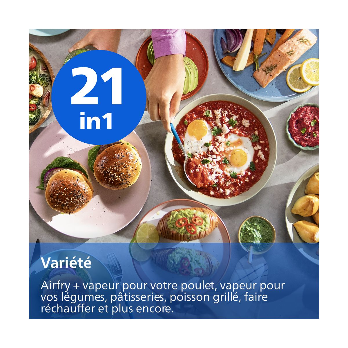 Airfryer NA547/07 Airfryer vapeur Serie 5000 couleur unique, PHILIPS