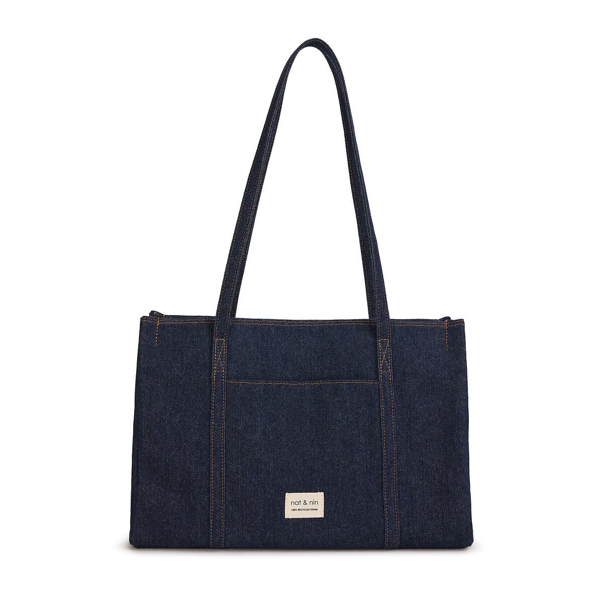Sac tote bag en toile coton LIAM denim brut, NAT & NIN
