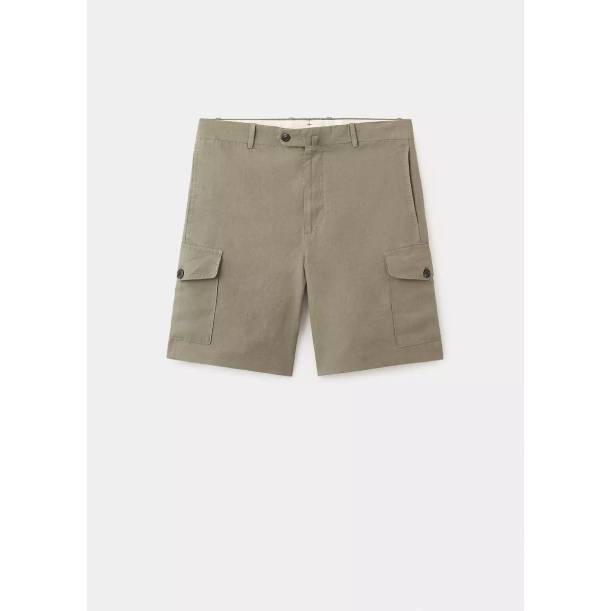 Bermuda lin cargo kaki, MANGO MAN
