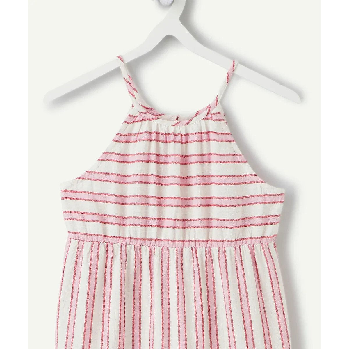 Robe longue rayée rayé rose/écru, TAPE A L'OEIL