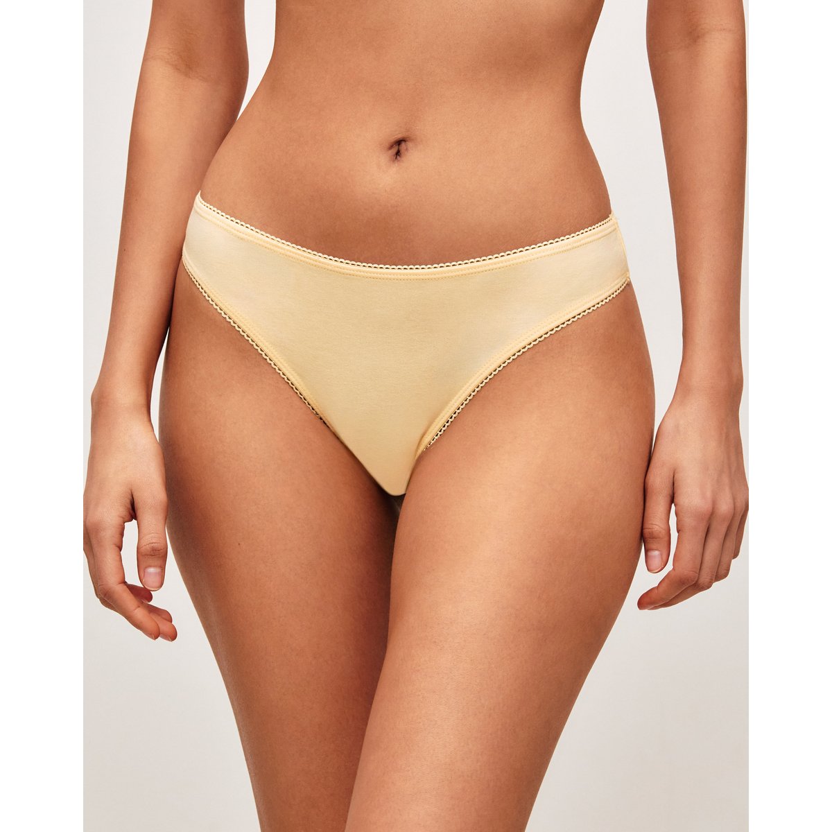 Lot de 3 strings en coton imprimés colorés TAOMIZ CAIPIZ jaune, UNDIZ