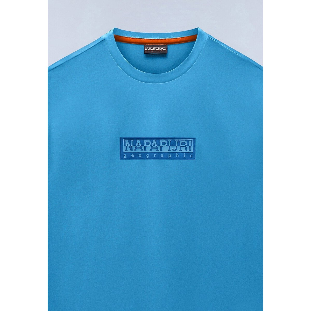 T-shirt girocollo maniche corte blu, NAPAPIJRI