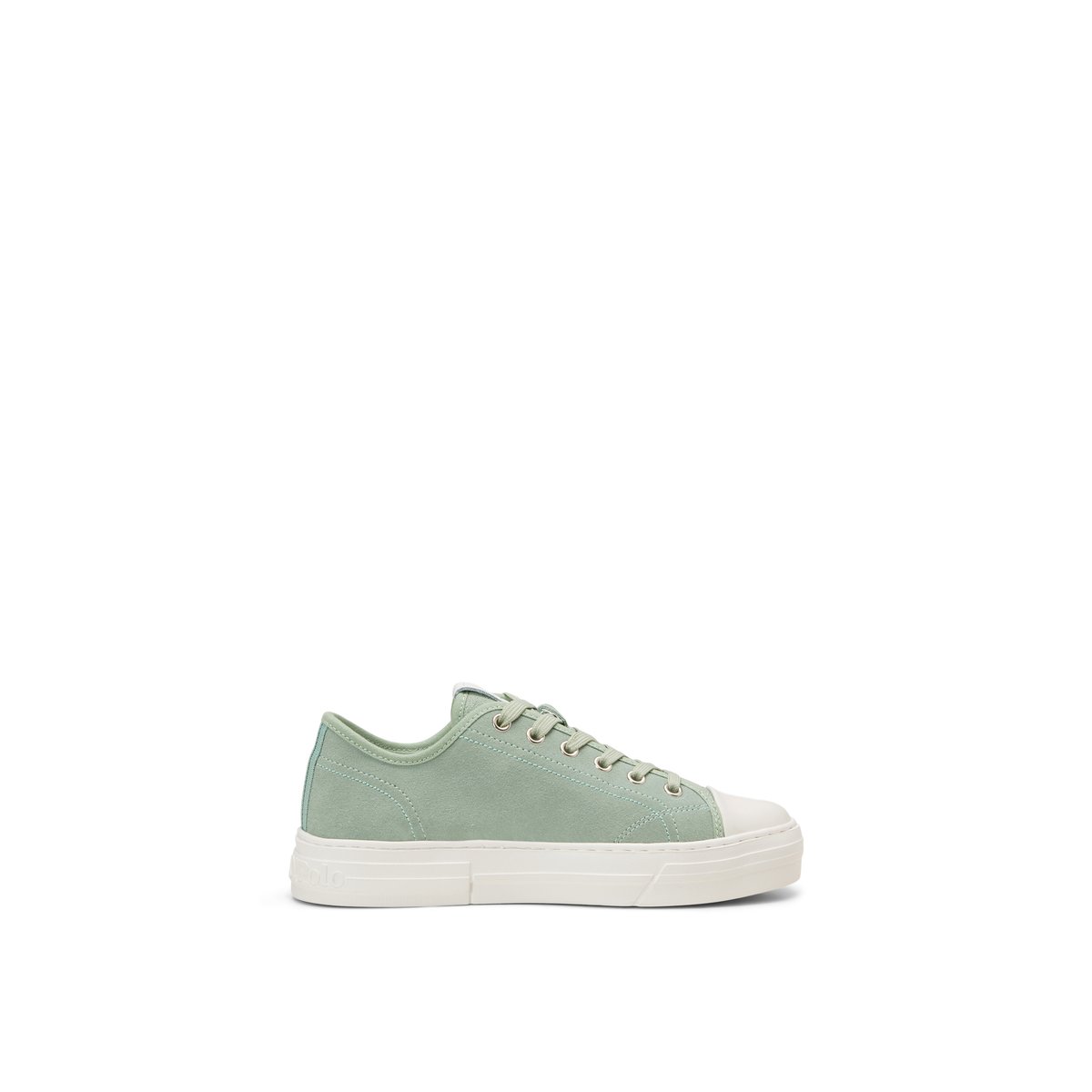 Baskets de cour en cuir velours de haute qualité vert, MARC O'POLO