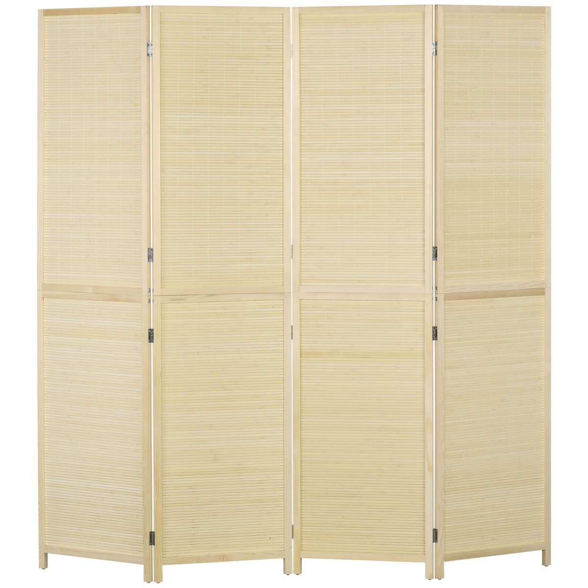 Cloison de séparation Bambou Bois naturel beige, HOMCOM