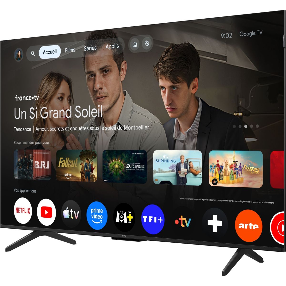 TV QLED 50P79L (2026) 50" (127 cm) noir, TCL