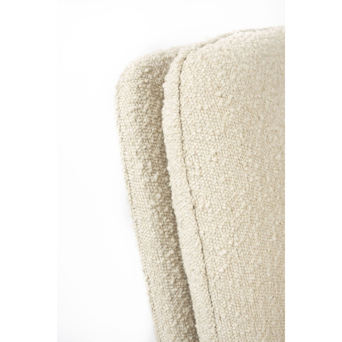 2 chaises en tissu bouclé  - TYLER blanc, ZUIVER