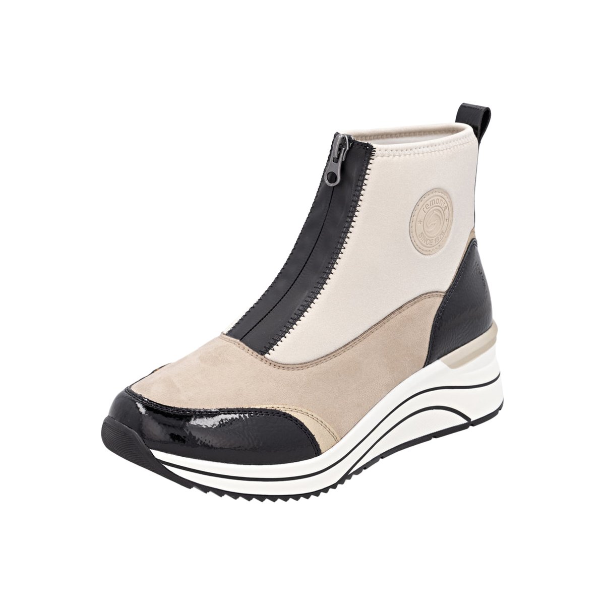 Basket Montante à Zip Leo beige-combi, REMONTE