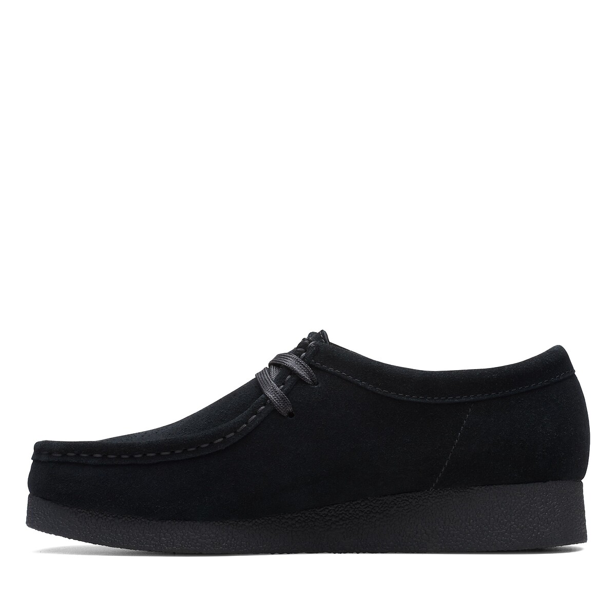 Scarpe in pelle scamosciata WALLABEE nero , CLARKS