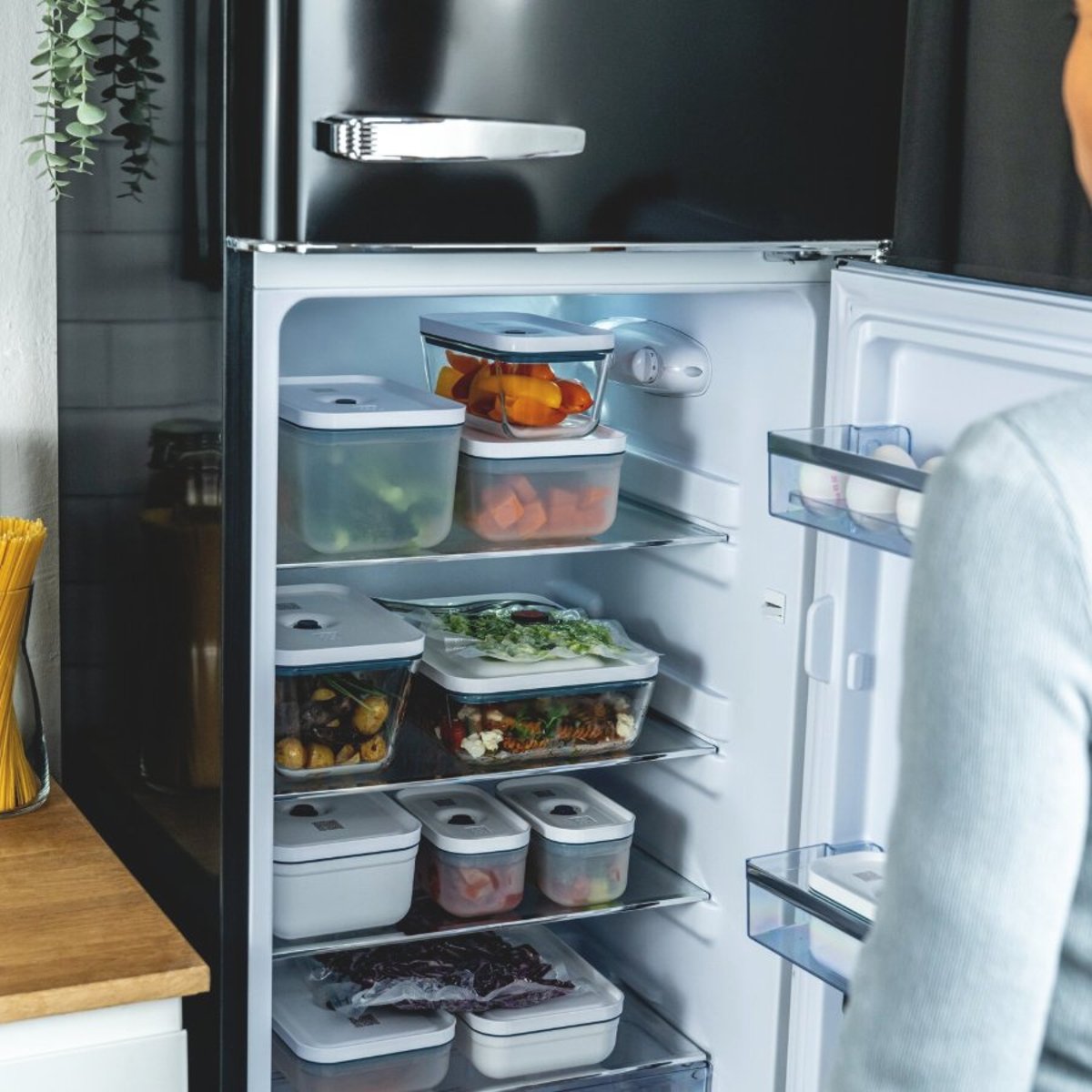 ZWILLING FRESH & SAVE Boîte pour réfrigérateur sous vide, verre, La Mer couleur unique, ZWILLING
