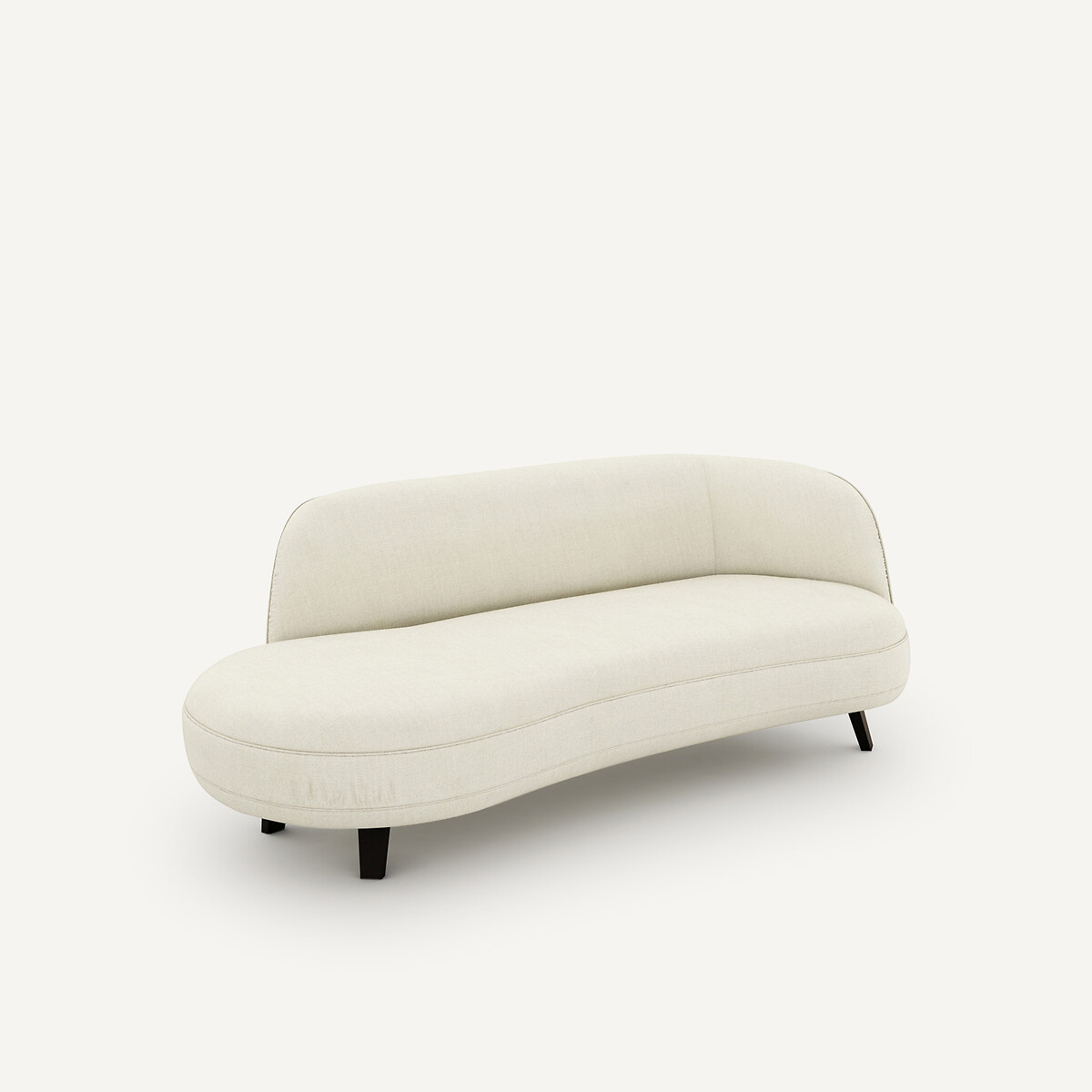 Canapé Dormeuse en lin chambray, ROSEBURY ecru, AM.PM X EMMANUEL GALLINA