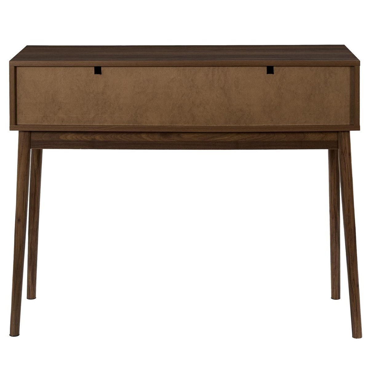 Console 2 tiroirs effet noyer TIFFANY marron, THE HOME DECO FACTORY