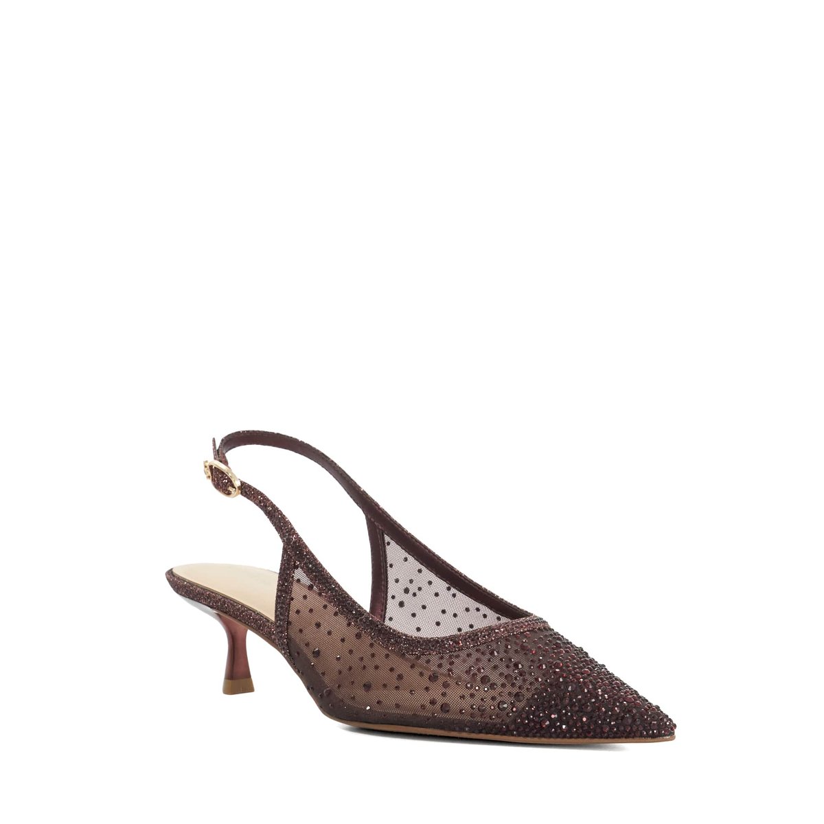 Escarpins ornés à bride arrière - CIRELLE burgundy-synthetic, DUNE LONDON