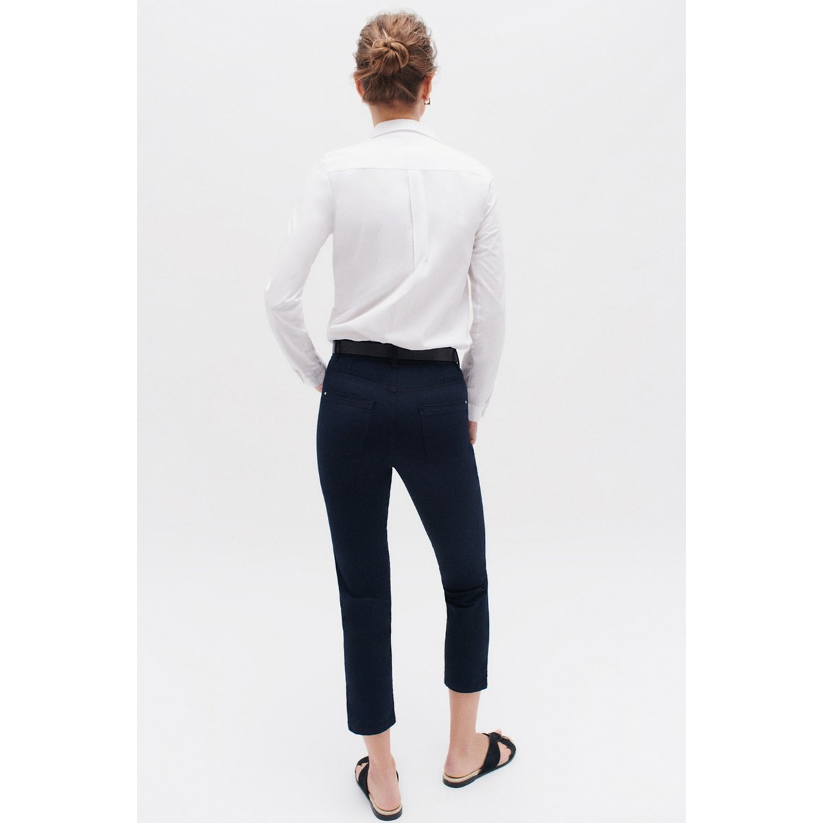 Pantalon coupe 7/8ème MASONB bleu marine, CAROLL