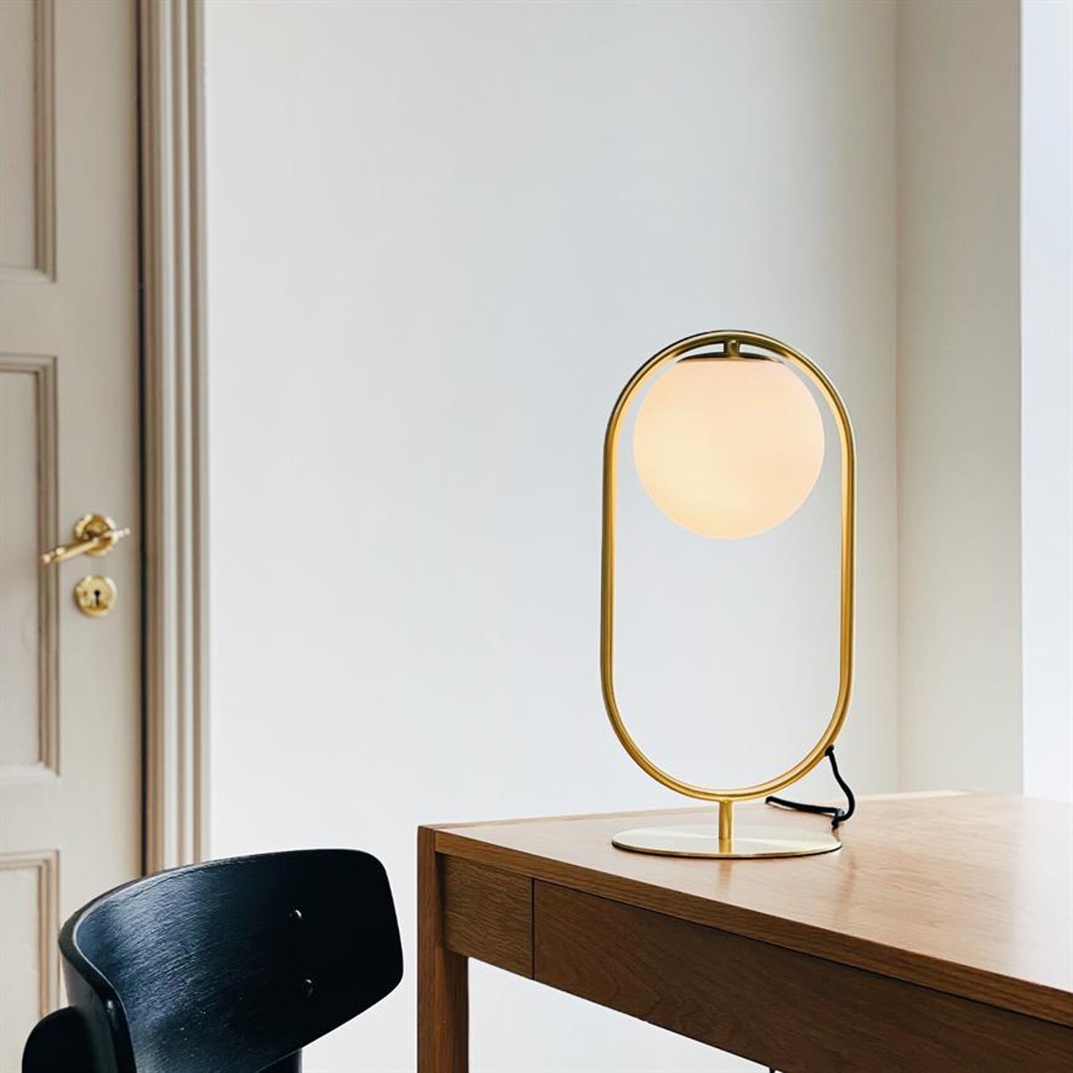 Lampe à poser en Métal brass Reims brass, DYBERG LARSEN