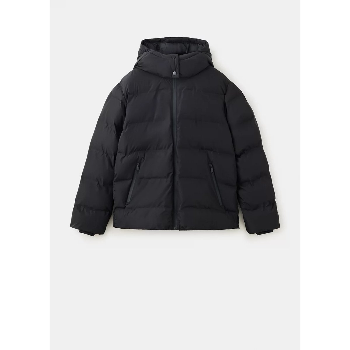Anorak matelassé à capuche noir, MANGO TEEN