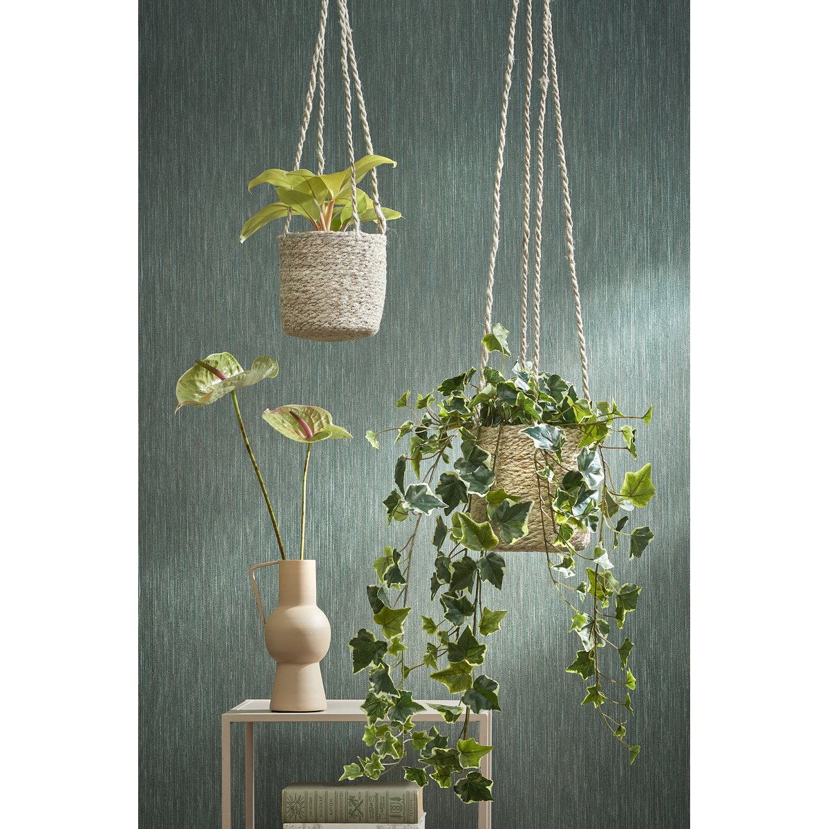Plante artificielle suspendue IVY vert, MICA DECORATIONS