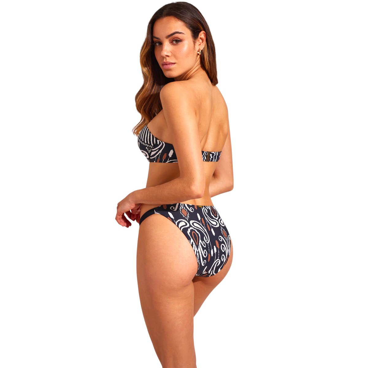 Bas maillot slip de bain bikini taille basse VENECIA noir, SELMARK MARE