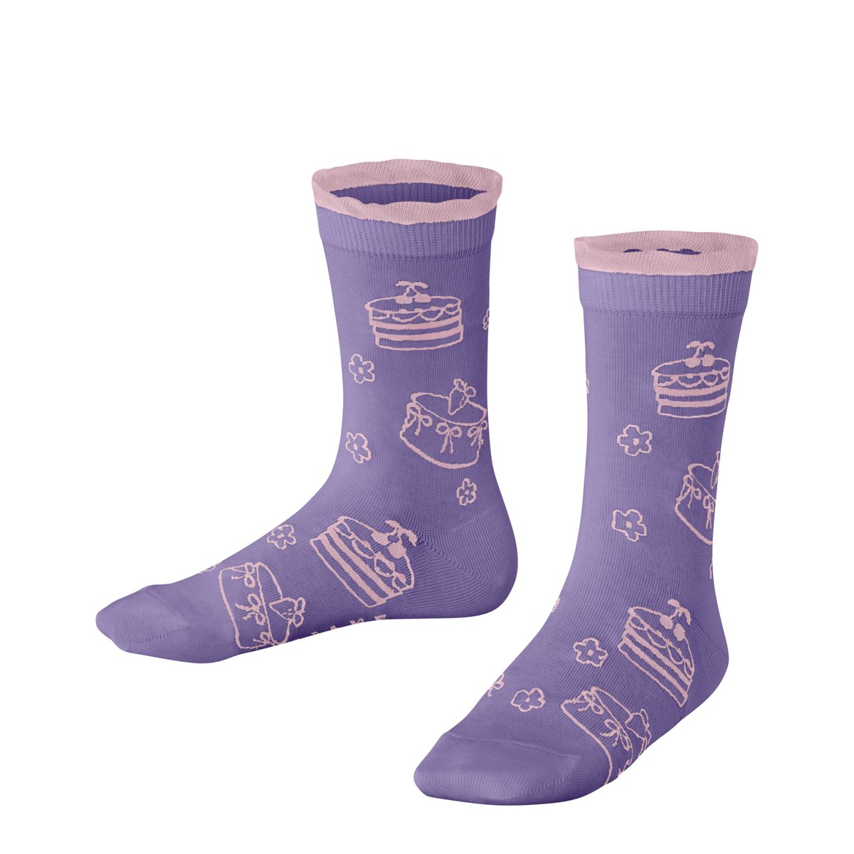 Chaussettes Beautiful Cakes violet, FALKE