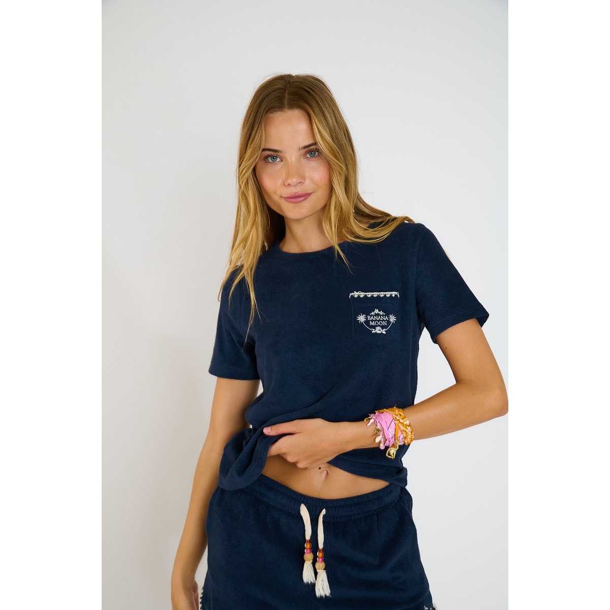 Tshirt Wakey - PALMSPONGE bleu marine, BANANA MOON