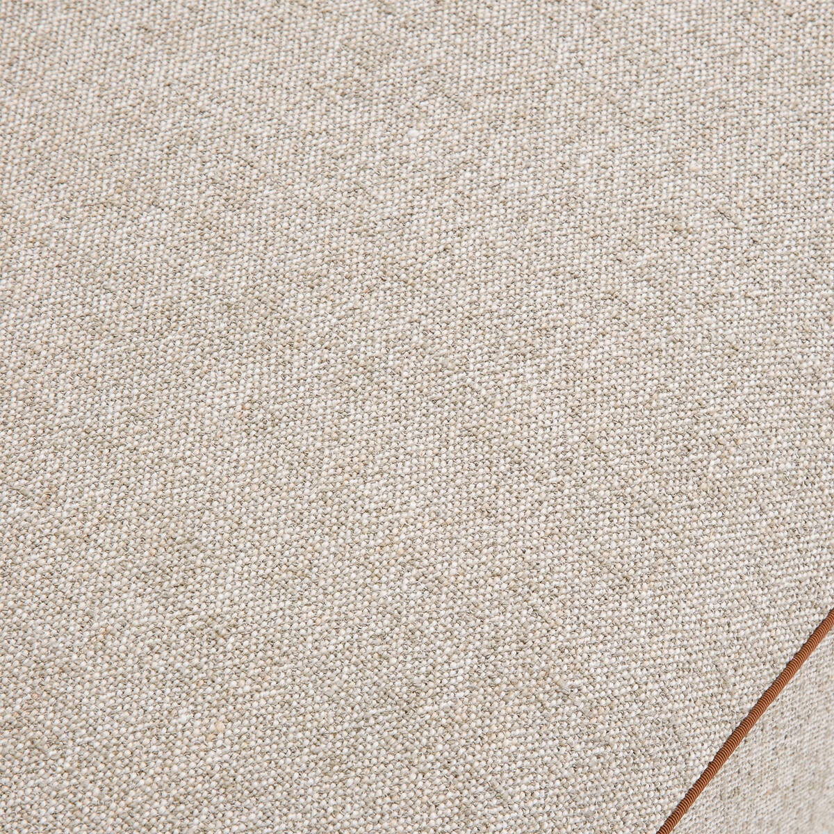 Demi-canapé droit en texturé viscose et lin, JACOPO naturel, AM.PM
