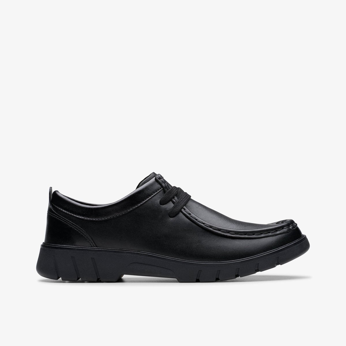 Derbies Cuir Coupe Large BRANCH LOW Y noir, CLARKS