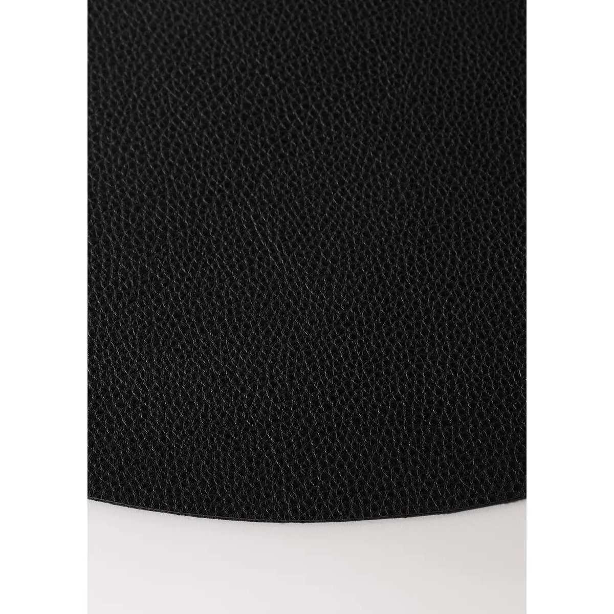Set de table rond en similicuir noir, MANGO HOME