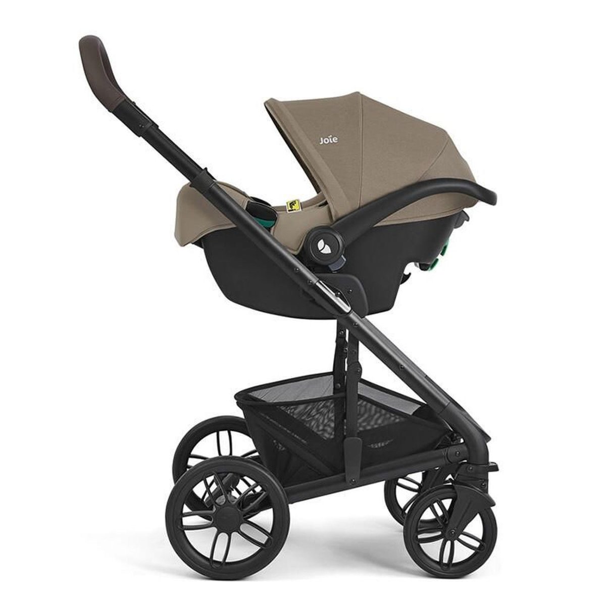 Pack trio poussette Chrome 2 + siège auto i-Snug 2 + nacelle Chrome 2 couleur unique, JOIE