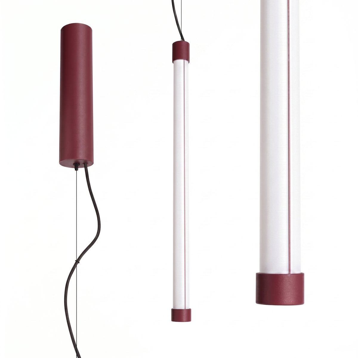 Suspension Acier Bordeaux LED 1 Trang bordeaux, EDEN